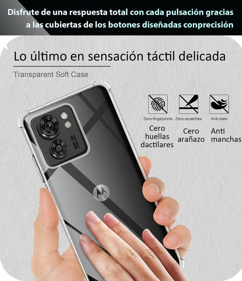 Cargue la imagen en el visor de la galería, Motorola Moto Edge 40/Edge 2023  - AirPillow Cushion Transparent Soft Clear TPU Four Corners Protective Case
