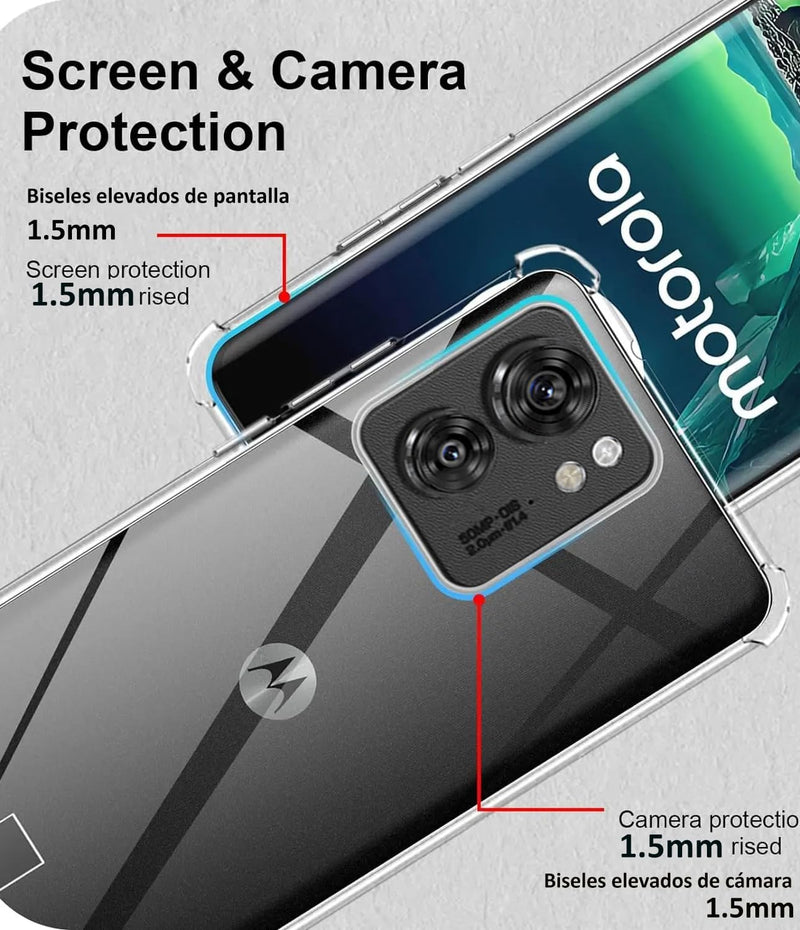 Cargue la imagen en el visor de la galería, Motorola Moto Edge 40/Edge 2023  - AirPillow Cushion Transparent Soft Clear TPU Four Corners Protective Case
