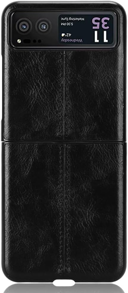 [Built-in Kickstand] Motorola Moto Razr 40/Razr 2023 - PU Leather Shockproof Heavy Duty Case