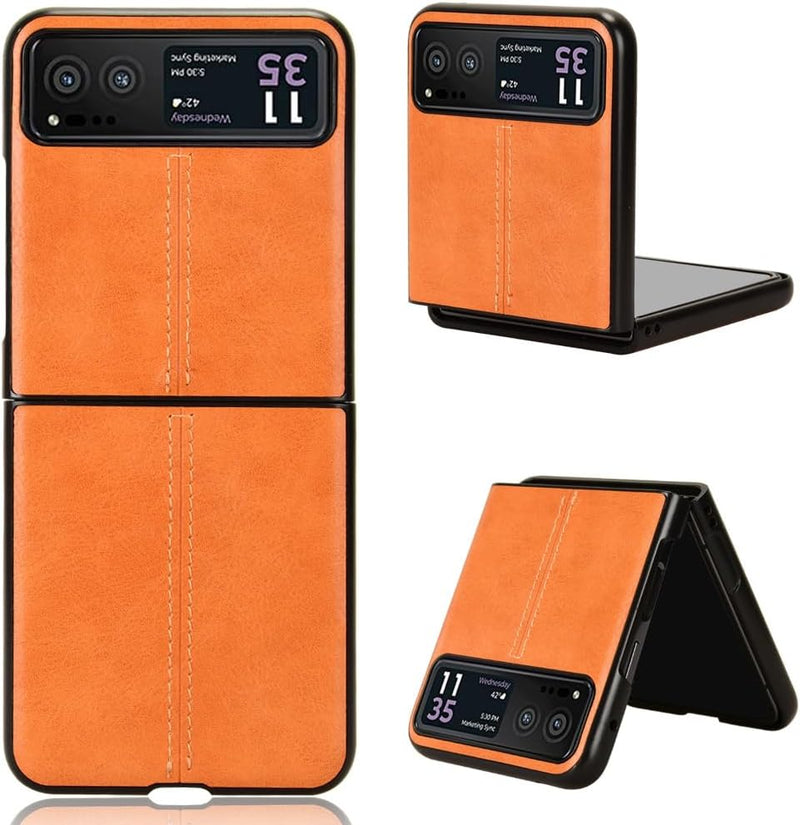 Load image into Gallery viewer, [Built-in Kickstand] Motorola Moto Razr 40/Razr 2023 - PU Leather Shockproof Heavy Duty Case
