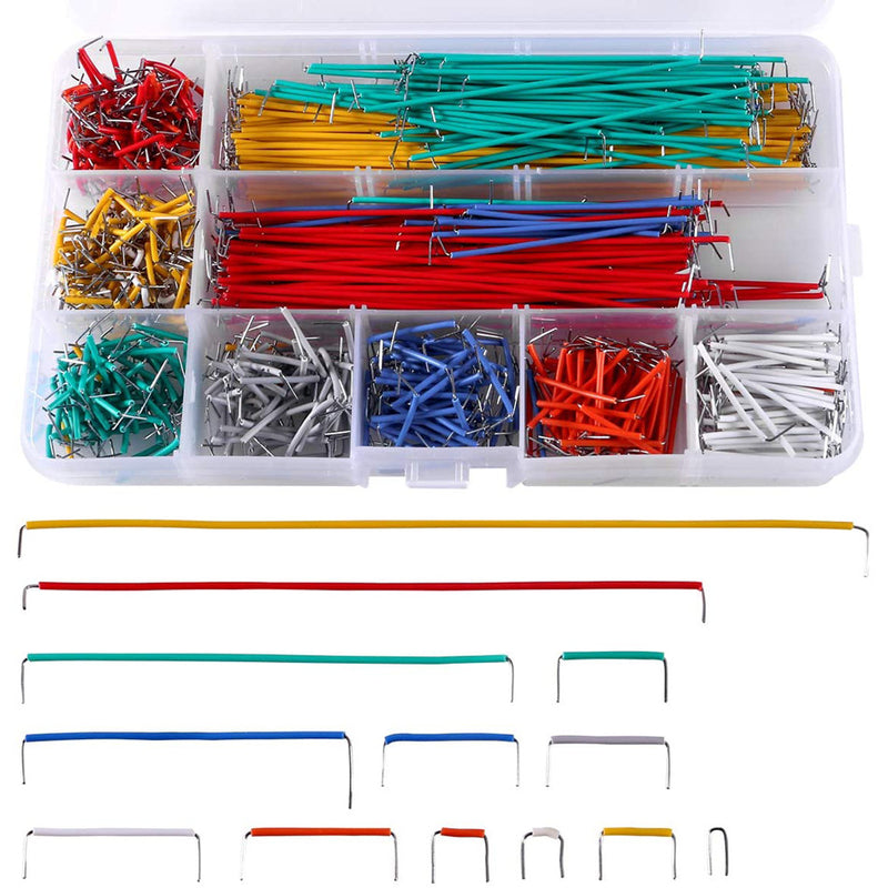 Cargue la imagen en el visor de la galería, 840 PCS 14-Length Jumper Wire U-Shape Solderless Breadboard Jumper Wire Kit
