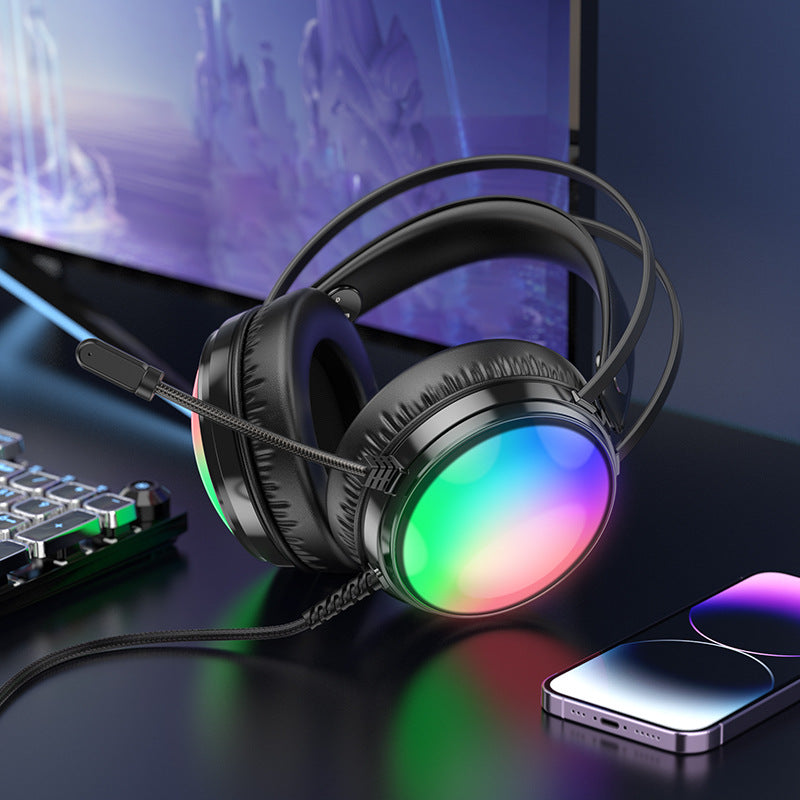 Load image into Gallery viewer, [BO108] Borofone Wired RGB Light Gaming Earphone Earpod Headphone - Polar Tech Australia
