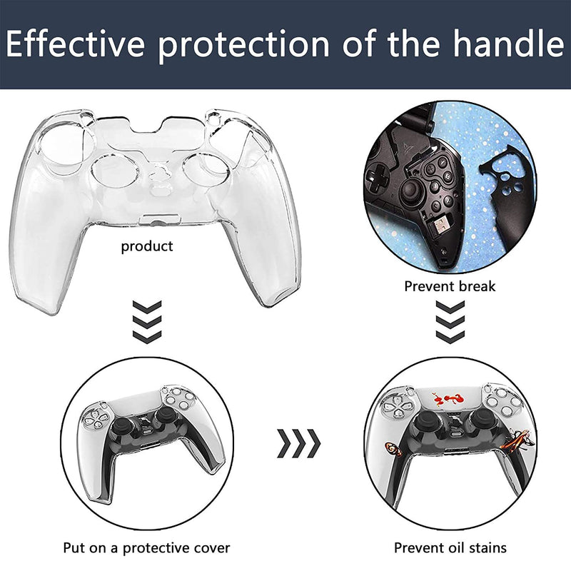 Chargez l&#39;image dans la visionneuse de la galerie, PS5 Wireless Controller Full Cover Crystal Protective Case
