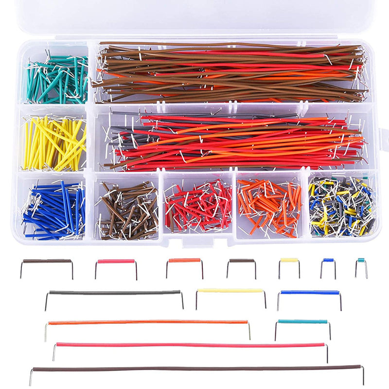 Cargue la imagen en el visor de la galería, 840 PCS 14-Length Jumper Wire U-Shape Solderless Breadboard Jumper Wire Kit
