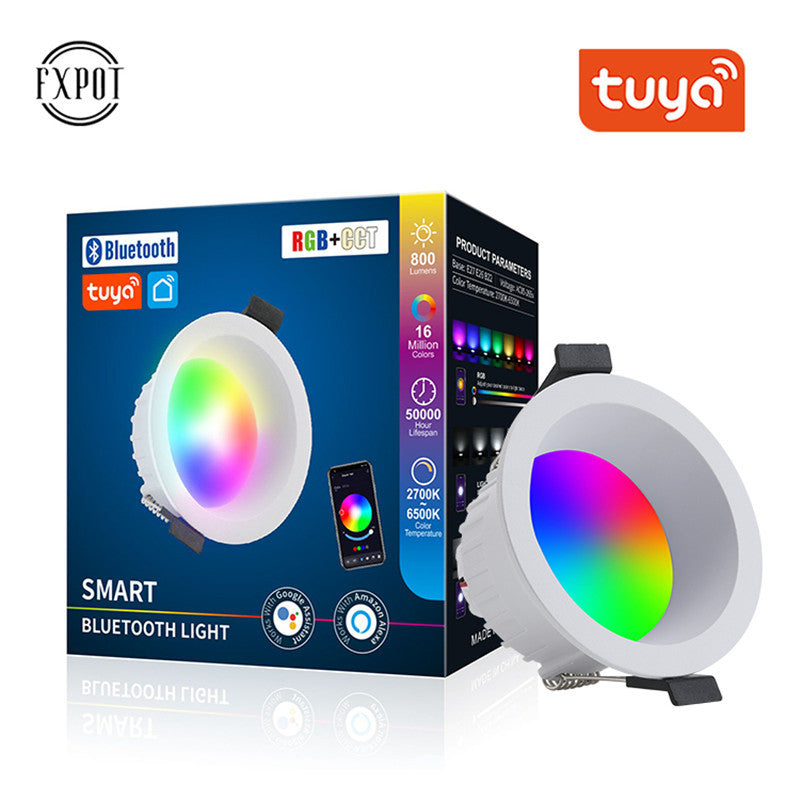 Cargue la imagen en el visor de la galería, [TUYA Smart Home] RGB LED 15W Downlight Ceiling Light Bluetooth Wireless Control - Polar Tech Australia
