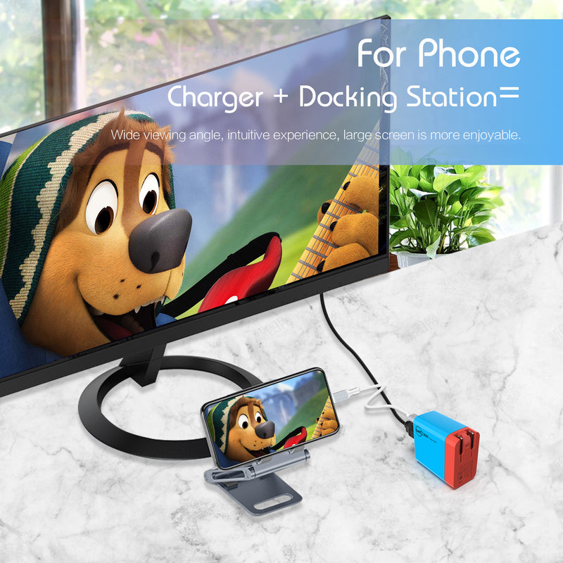 Chargez l&#39;image dans la visionneuse de la galerie, Switch Dock GaN Fast Charging HDMI Hub Portable Dock
