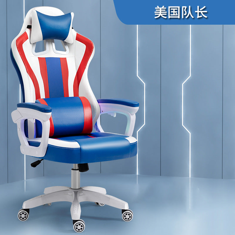 Cargue la imagen en el visor de la galería, American Style PU Leather Gaming Racing Chair OFFICE Computer Chair
