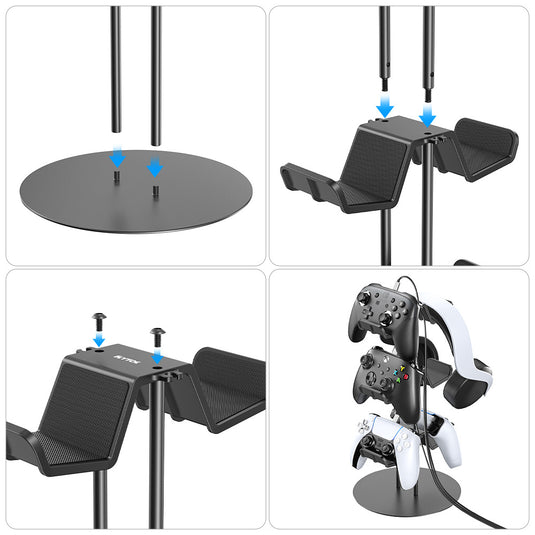 PS5 Game Controllers and Headset Storage Organizer Rack