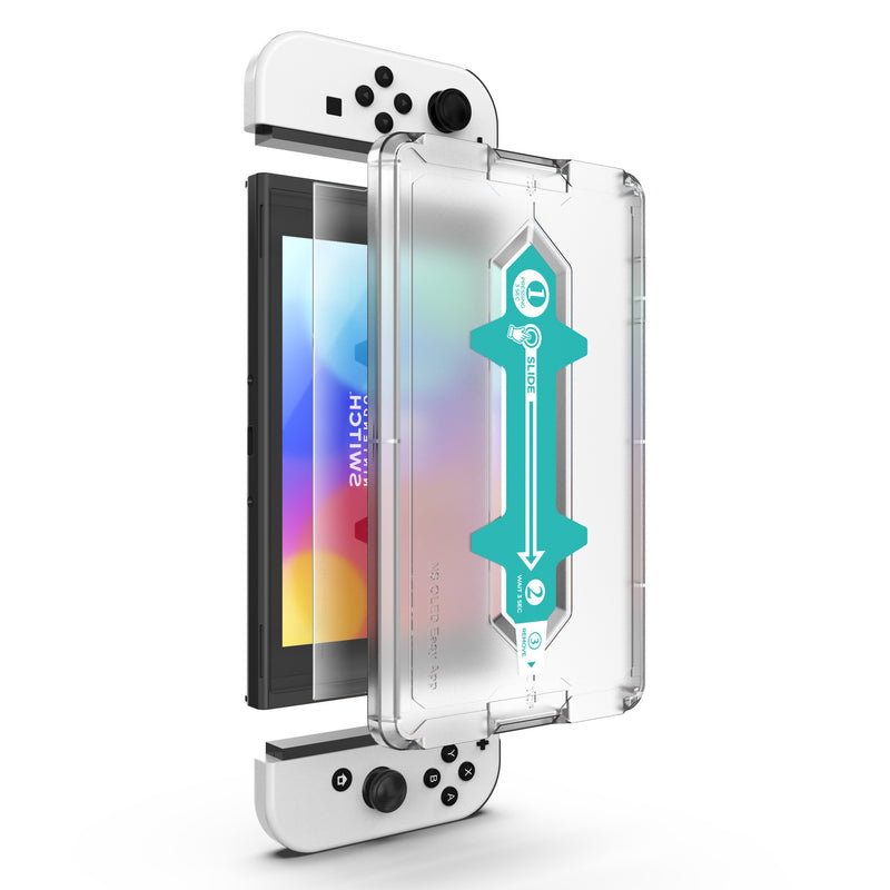 Load image into Gallery viewer, [Easy Automatic Fit] Magic Glass Protector - Nintendo Switch OLED Screen Protector
