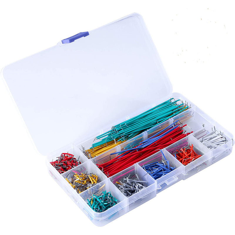 Cargue la imagen en el visor de la galería, 840 PCS 14-Length Jumper Wire U-Shape Solderless Breadboard Jumper Wire Kit
