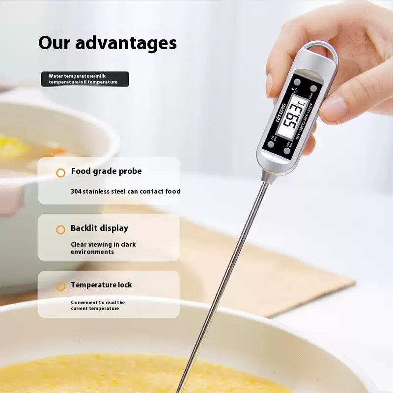 Chargez l&#39;image dans la visionneuse de la galerie, [Riters] Food Thermometer for Baking: Precisely measures oil, water, and milk temperatures (-50℃ to 300℃)
