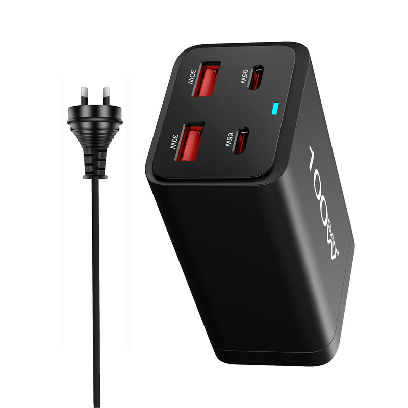 Chargez l&#39;image dans la visionneuse de la galerie, [100W GaN][SAA Approved] Universal Phone Tablet PD+QC 4 Port USB Type-C Wall Charger Desktop Home Office Charging Station Power Adapter (AU Plug) - Polar Tech Australia
