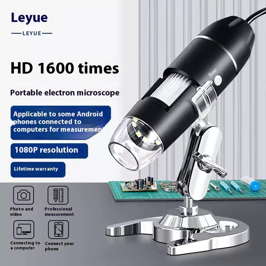 [Z01-5] LEY Portable Digital Microscope USB High-Definition Industrial Microscope for Repair Watch PCB