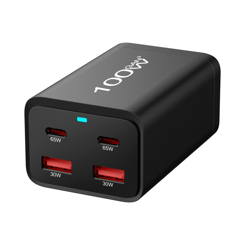 Chargez l&#39;image dans la visionneuse de la galerie, [100W GaN][SAA Approved] Universal Phone Tablet PD+QC 4 Port USB Type-C Wall Charger Desktop Home Office Charging Station Power Adapter (AU Plug) - Polar Tech Australia
