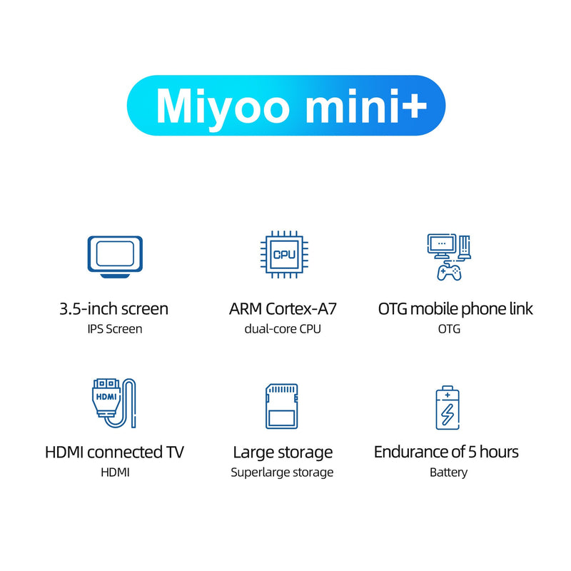 Cargue la imagen en el visor de la galería, Miyoo Mini Plus 3.5 Inch IPS Screen Retro Handheld Game Console (64GB)
