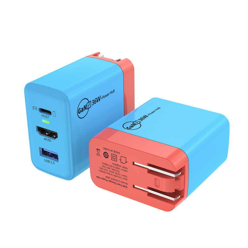 Chargez l&#39;image dans la visionneuse de la galerie, Switch Dock GaN Fast Charging HDMI Hub Portable Dock
