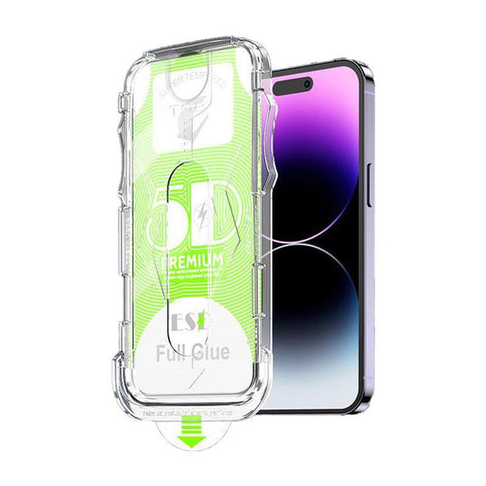 [Easy Automatic Fit Self-Installation Kit] ESD Magic Glass Box Apple iPhone X/XS/XR/XS Max 9H Hardness Full Covered 9D Tempered Glass Screen Protector - Polar Tech Australia