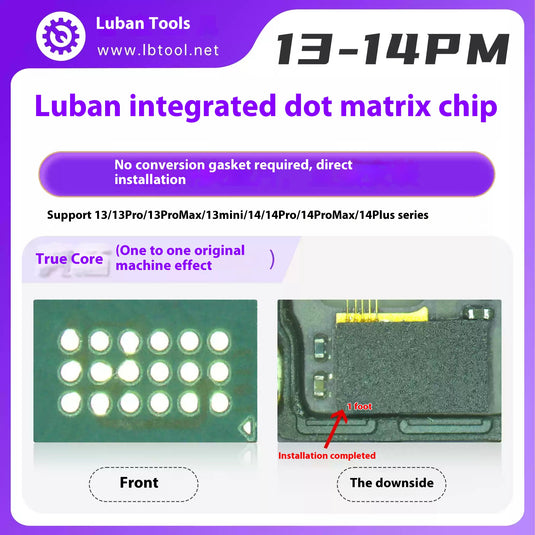 LuBan L3 Mini programador de reparación de batería de identificación facial para iPhone 6- 14Pro Max, matriz de puntos, detección de identificación facial, programa de datos de batería de reparación