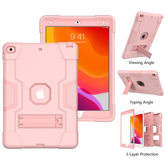 Apple iPad 7th/8th/9th 10.2" - Defender Heavy Duty Drop Proof Rugged Protective Stand Case - Polar Tech Australia