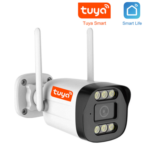 [TUYA Smart Home] 4MP FHD Wireless WIFI Bullet Outdoor Security Full Color Night Vision Camera