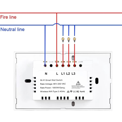 Cargue la imagen en el visor de la galería, [TUYA Smart Home][SAA Approved] TUYA WiFi Smart Touch Switch Home Light Fan Remot AU Versione Control 1/2/3/4 Gang Wall Switch Panel
