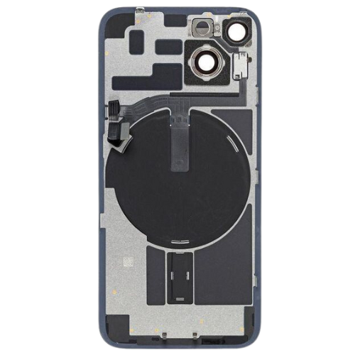 Chargez l&#39;image dans la visionneuse de la galerie, [Assembly With Flex] Apple iPhone 14 - Back Rear Glass With Camera Lens &amp; Magsafe Wilress Charging Flex Metal Plate
