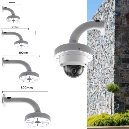 [Fixed Length] Universal Aluminium CCTV Dome Camera Wall Mount Bracket Holder