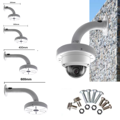 [Fixed Length] Universal Aluminium CCTV Dome Camera Wall Mount Bracket Holder