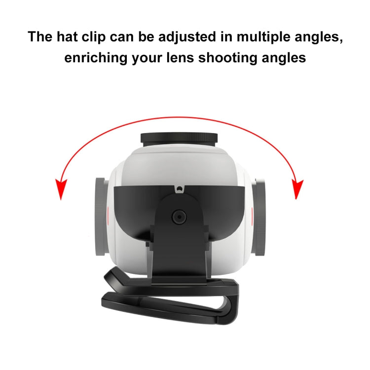 Cargue la imagen en el visor de la galería, Insta360 GO3 / GO 3S PULUZ Easy Clip Hat Clip Quick Release Clamp Magnetic Frame Fixed Mount
