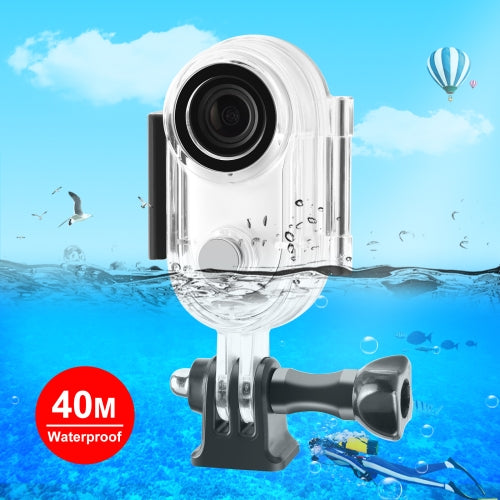 Cargue la imagen en el visor de la galería, Insta360 GO 3 / GO 3S PULUZ 40m Underwater Waterproof Housing Case with Base Adapter &amp; Screw (Transparent)
