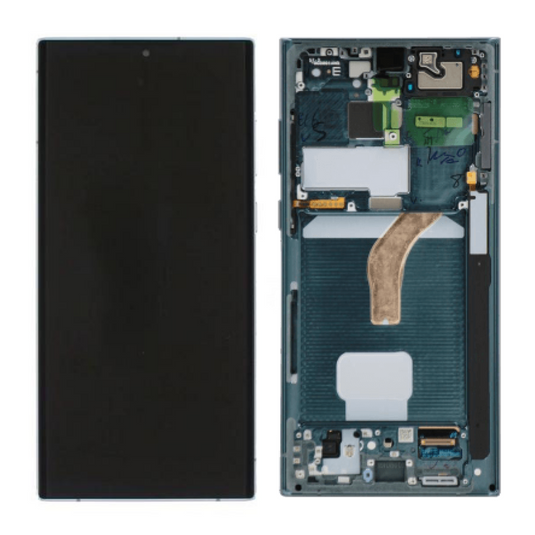 [AFT][With Frame] Samsung Galaxy S22 Ultra (S908) OLED LCD Touch Digitizer Screen Assembly - Polar Tech Australia