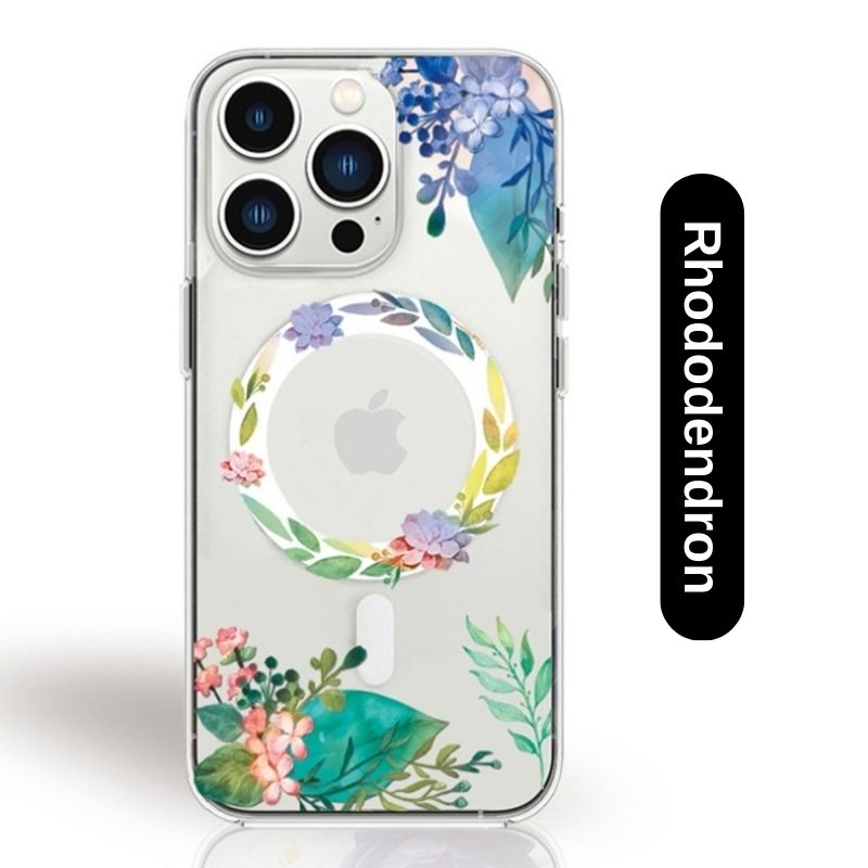 Chargez l&#39;image dans la visionneuse de la galerie, [MagSafe Compatible][Flower Series] Apple iPhone 15/15 Plus/15 Pro/Max Magnetic Transparent Case Cover - Polar Tech Australia
