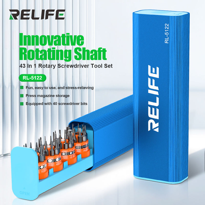 Cargue la imagen en el visor de la galería, [RL-5122] RELIFE 43-in-1 Rotary Screwdriver Tool Set
