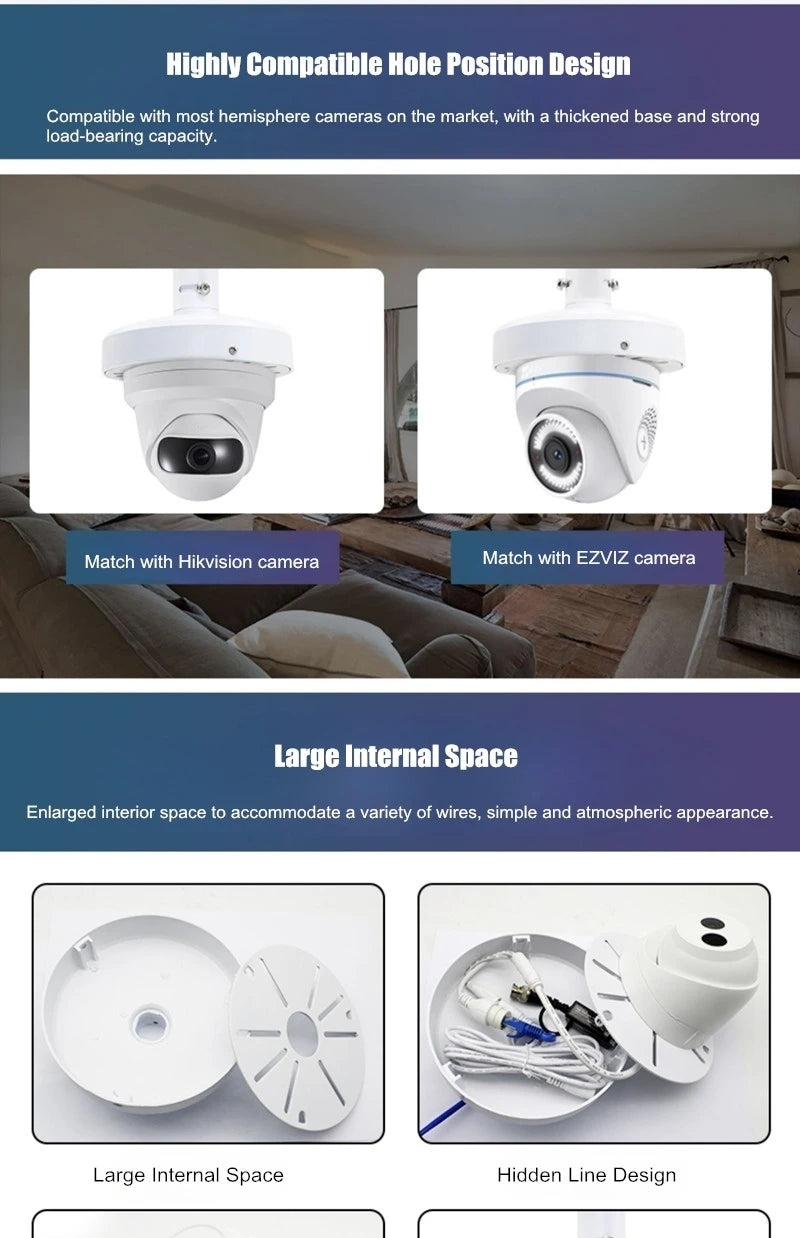 Chargez l&#39;image dans la visionneuse de la galerie, Universal Retractable Extension Aluminium CCTV Dome Camera Wall or Ceiling Mount Bracket Holder - Polar Tech Australia
