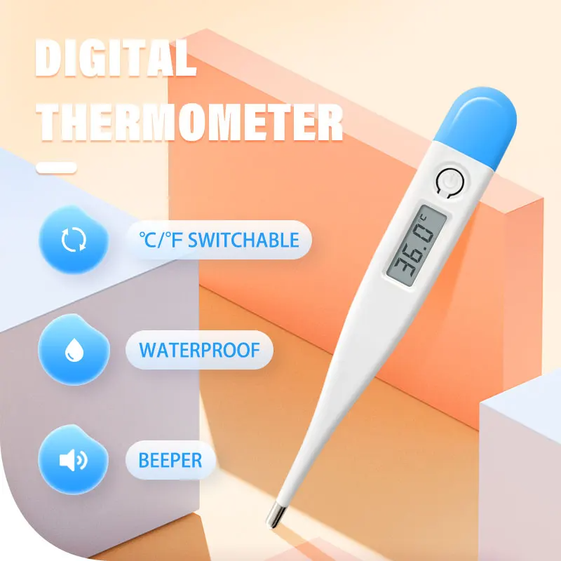 Cargue la imagen en el visor de la galería, [Thermometer] Baby Thermometers Pulse Oximeter Finger Digital Thermometer Accurate Oral Armpit Temperature Reading Fever Alert Termometer
