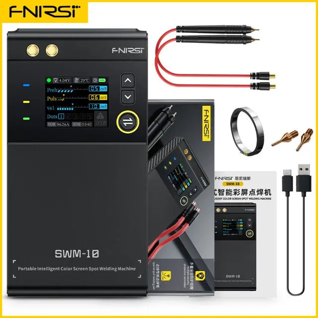 Cargue la imagen en el visor de la galería, [SWM-10] FNIRSI Portable Battery Spot Welder DIY Mini Welding Machine 18650 Battery Pack Welding Tool 5000mah Weldable 0.25mm
