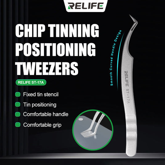 [ST-17A] RELIFE Ultra-Precision Positioning Tweezers for Chip Tinning