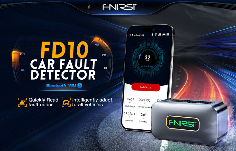 Chargez l&#39;image dans la visionneuse de la galerie, [FD10] FNIRSI Car OBD2 Scanner Code Reader Clear Error OBD Diagnostic Tool IOS Android Bluetooth V5.1 Check Engine Light Car Repair
