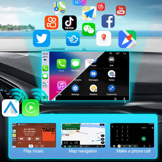 Plug and Play Mini Wireless CarPlay USB Adapter or iPhone 11/12/13/14/15/16