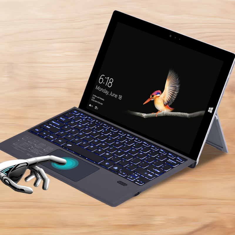 Chargez l&#39;image dans la visionneuse de la galerie, Microsoft Surface Pro 8/9/X Compatible Wireless Keyboard Cover With Back light - Polar Tech Australia
