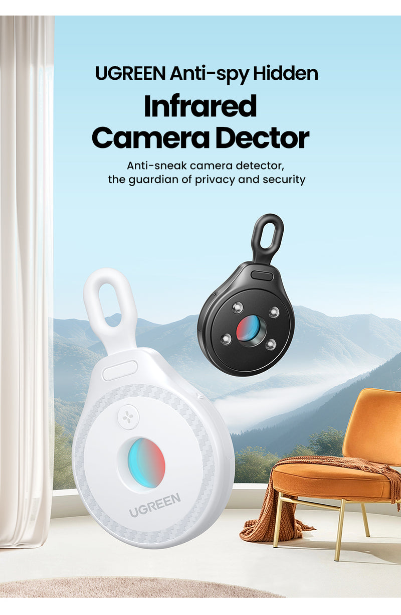 Chargez l&#39;image dans la visionneuse de la galerie, [LP793] UGREEN Camera Detector for Hidden Camera Security Protection Hotel Pinhole Lens Detect Gadget Anti-Peeping Candid Detector
