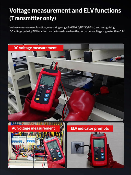 [UT25CL] UNI-T Handheld Cable Locator NCV Non-contact Electrical Test Electrical Safety Detector Trace Underground Cable Paths