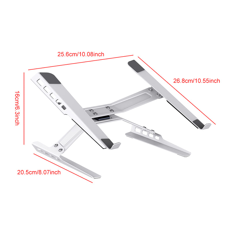 Chargez l&#39;image dans la visionneuse de la galerie, Laptop Stand Adjustable Laptop Holder Riser Carbon Steel Portable Notebook Stand
