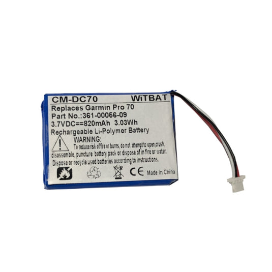 [361-00056-07/361-00056-09] OEM Garmin Pro 550 Receiver/Pro 550 Trashbreaker/Pro 70 Receiver/Pro 70/Trashbreaker Pro/Trashbreaker/PT 10/PT 5/TB 10 - Replacement Battery Extra Capacity Version