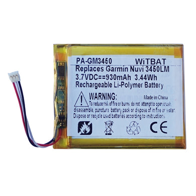 [361-00046-00&02&07] OEM Garmin GDR35/GDR43/GDR45/Nuvi 3400/Nuvi 3490LMT/Nuvi 3450LM/Nuvi 3450/Nuvi 3450M/Nuvi 3550LM - Replacement Battery Extra Capacity Version