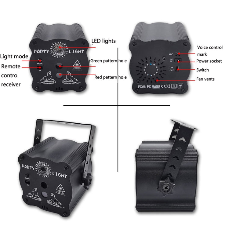 Cargue la imagen en el visor de la galería, R50 USB Laser Pattern Projection Lamp
