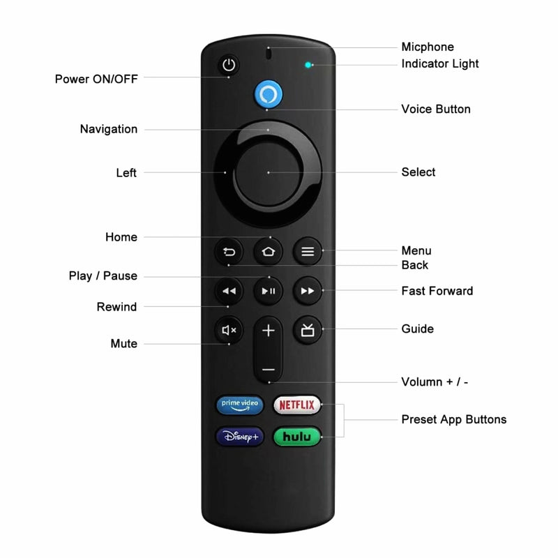 Chargez l&#39;image dans la visionneuse de la galerie, Amazon Fire TV Stick L5B83G Bluetooth Voice Smart Remote Control
