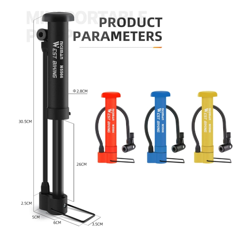 Load image into Gallery viewer, WEST BIKING Mini Bicycle Pump Cycling Equipment
