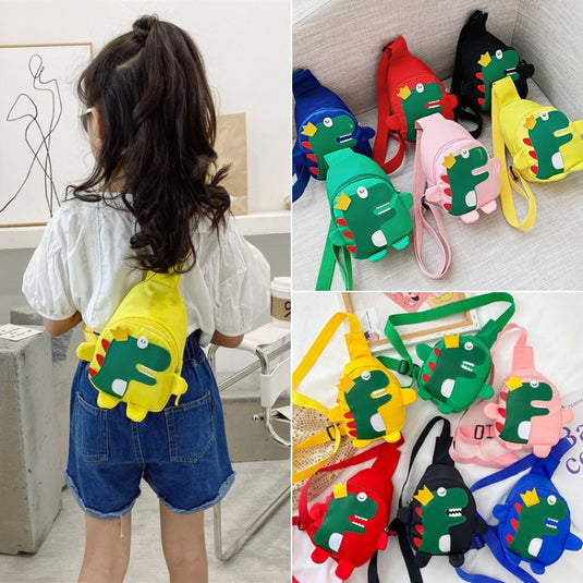 Cartoon Dinosaur Children Messenger Bag – Perfect for Kindergarten