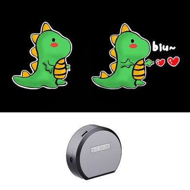 F6 Universal Electric Induction Projection Welcome Light for Scooter / Bike / Electric Car (Love Dinosaur)